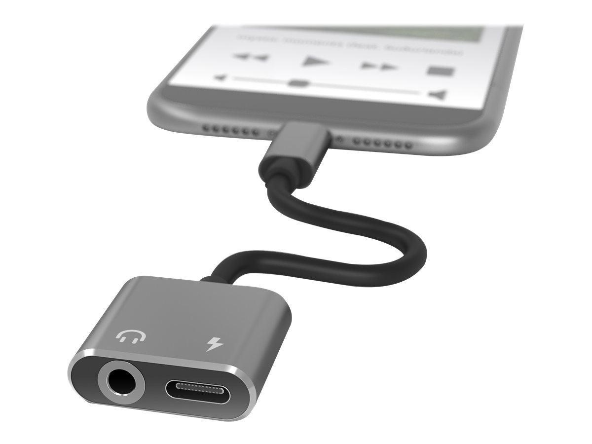 TerraTec Connect C100 USB-C zu Klinke Kopfhörer USB-C Alu