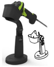 Zebra Barcode-Scanner-Ständer - Twilight Black, Ansicht 2