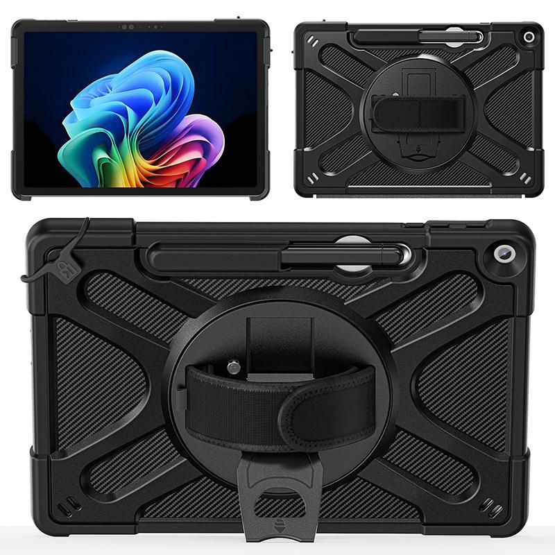 eSTUFF Microsoft Surface Pro 12 ATLANTA Defender Case. Black, Ansicht 2