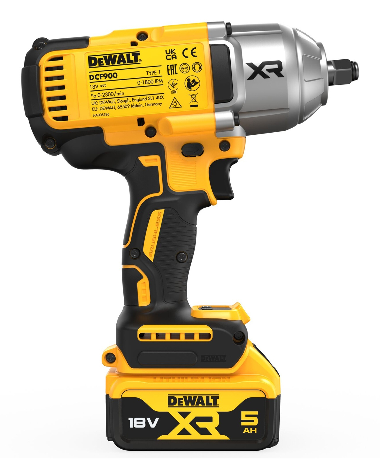 DeWalt DCF900P2T Akku-Schlagschrauber inkl. Koffer + 2 Akkus 5.0Ah, Ansicht 4