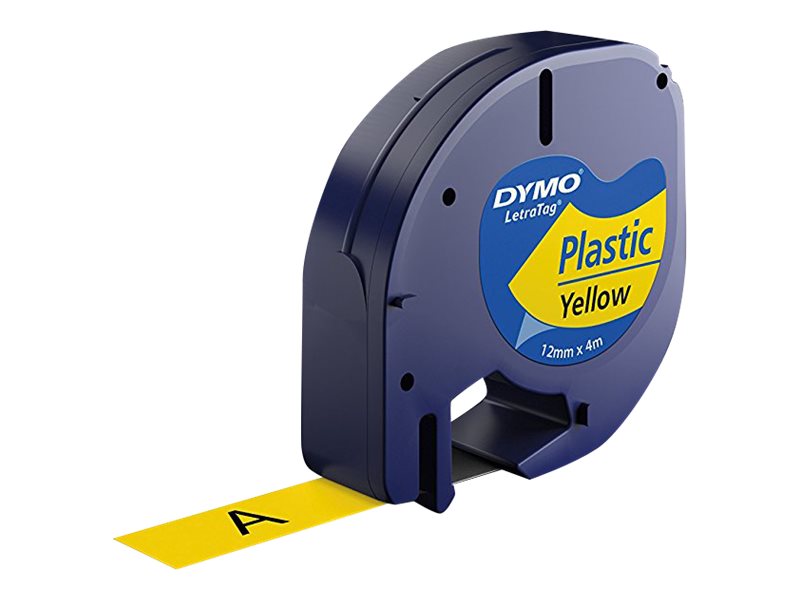 Dymo LetraTAG Starter Pack - Weiß, Silber, Gelb - Rolle (1,2 cm x 4 m), Ansicht 3