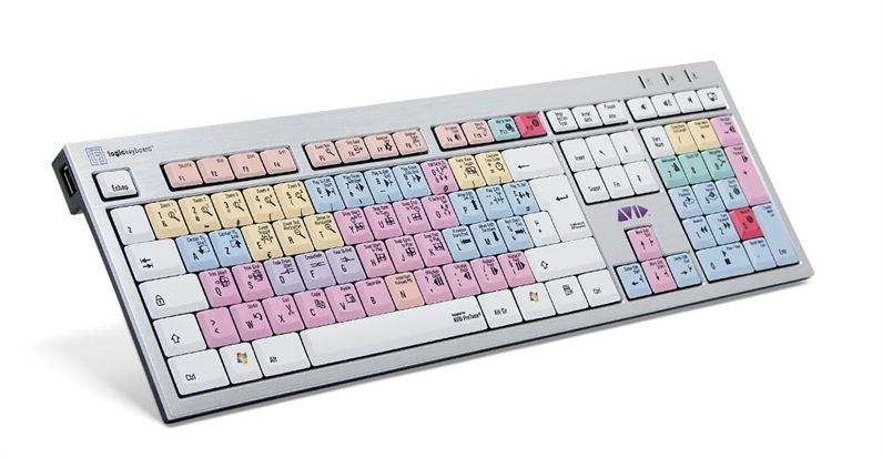 Logickeyboard LKB-PT-AJPU-FR - Full-size (100%) - Verkabelt - USB - Mehrfarbig - TL: Französisch, AZERTY, Ansicht 2