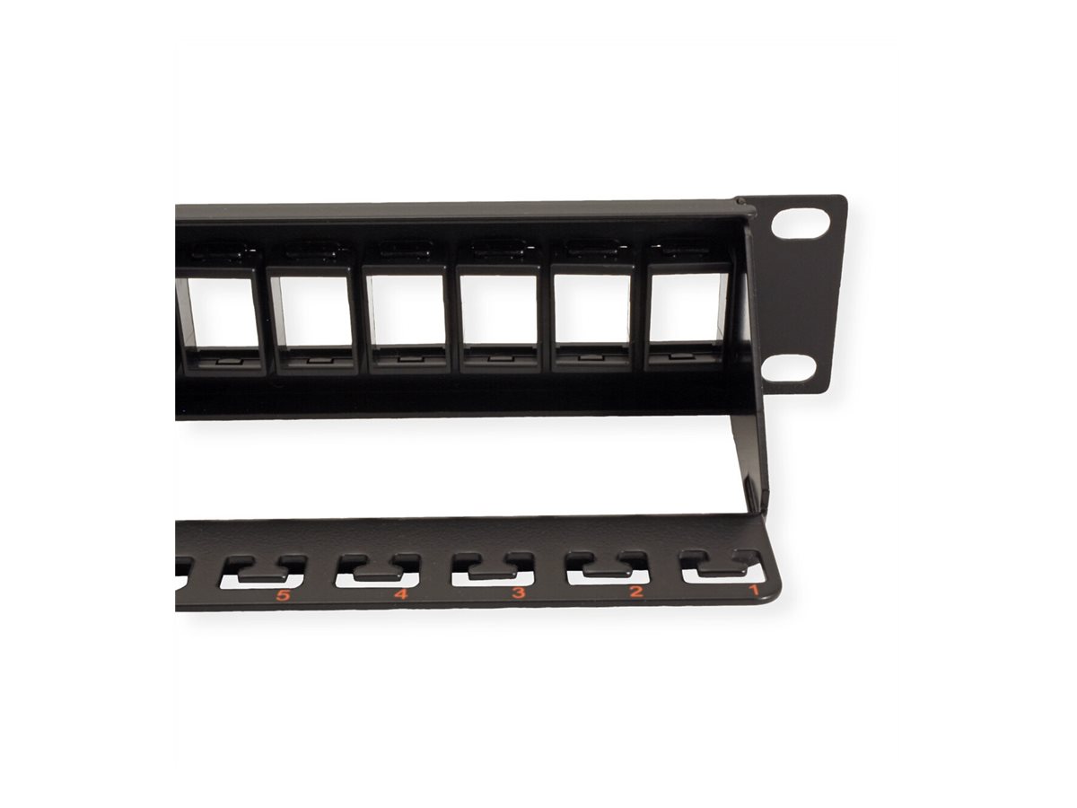 ROLINE Patch Panel - CAT 6 - UTP - Schwarz - 1U - 48.3 cm (19), Ansicht 3