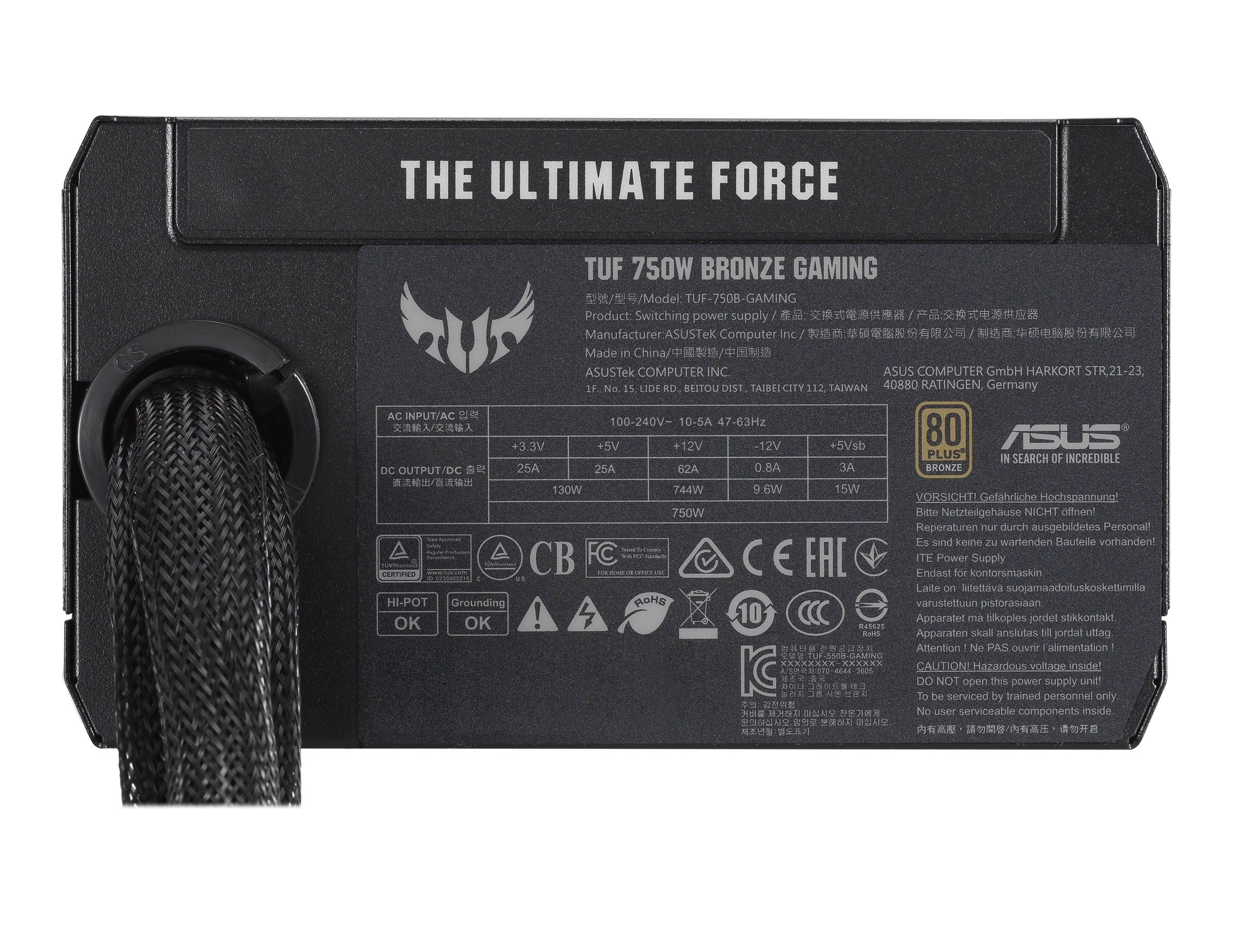 ASUS TUF-GAMING-750B - Netzteil (intern) - ATX12V  EPS12V