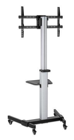 Manhattan Wagen - für flat panel / AV System / notebook - Aluminium - Schwarz, Silber - Bildschirmgröße: 94-218cm, Ansicht 4