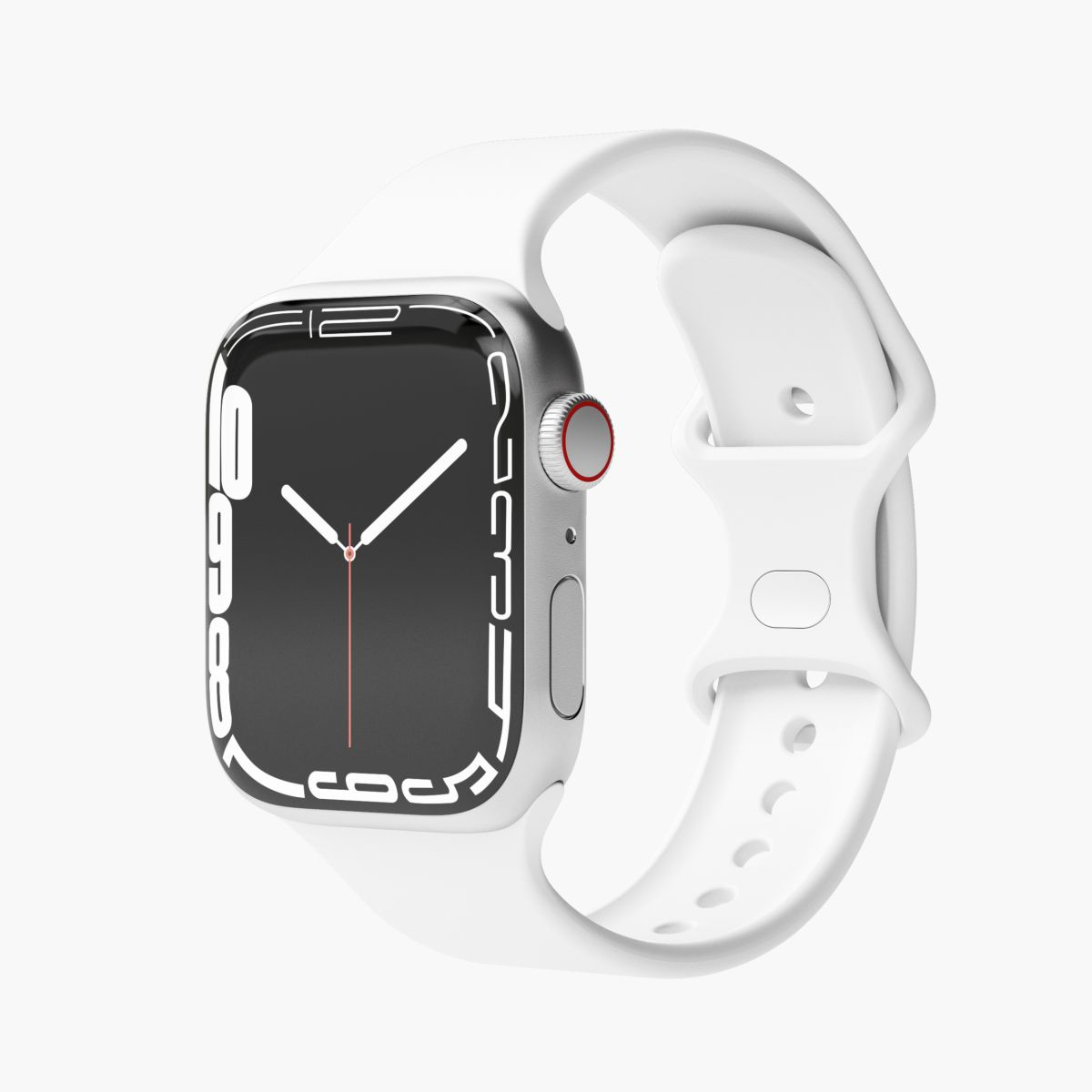 Vonmählen Classic - Band - Smartwatch - Weiß - Apple - Apple Watch 38 mm | 40 mm | 41 mm - Silikon, Ansicht 3