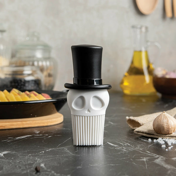 Ototo Design Skull Brush Küchenpinsel Silikon, Ansicht 3