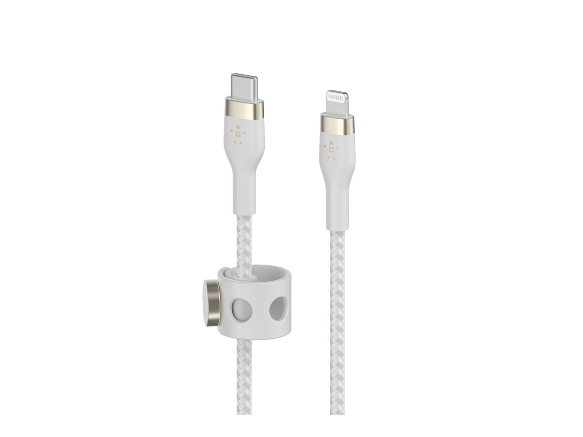 Belkin BOOST CHARGE - Lightning-Kabel - 24 pin USB-C männlich zu Lightning männlich - 3 m - weiß - für Apple iPad/iPhone, Ansicht 4
