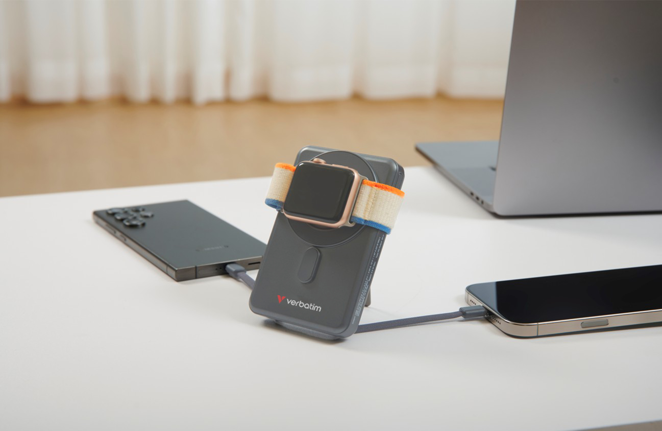 Verbatim Charge´n´ Go 2 USB-C cables 5000 Power Bank Grey, Ansicht 4