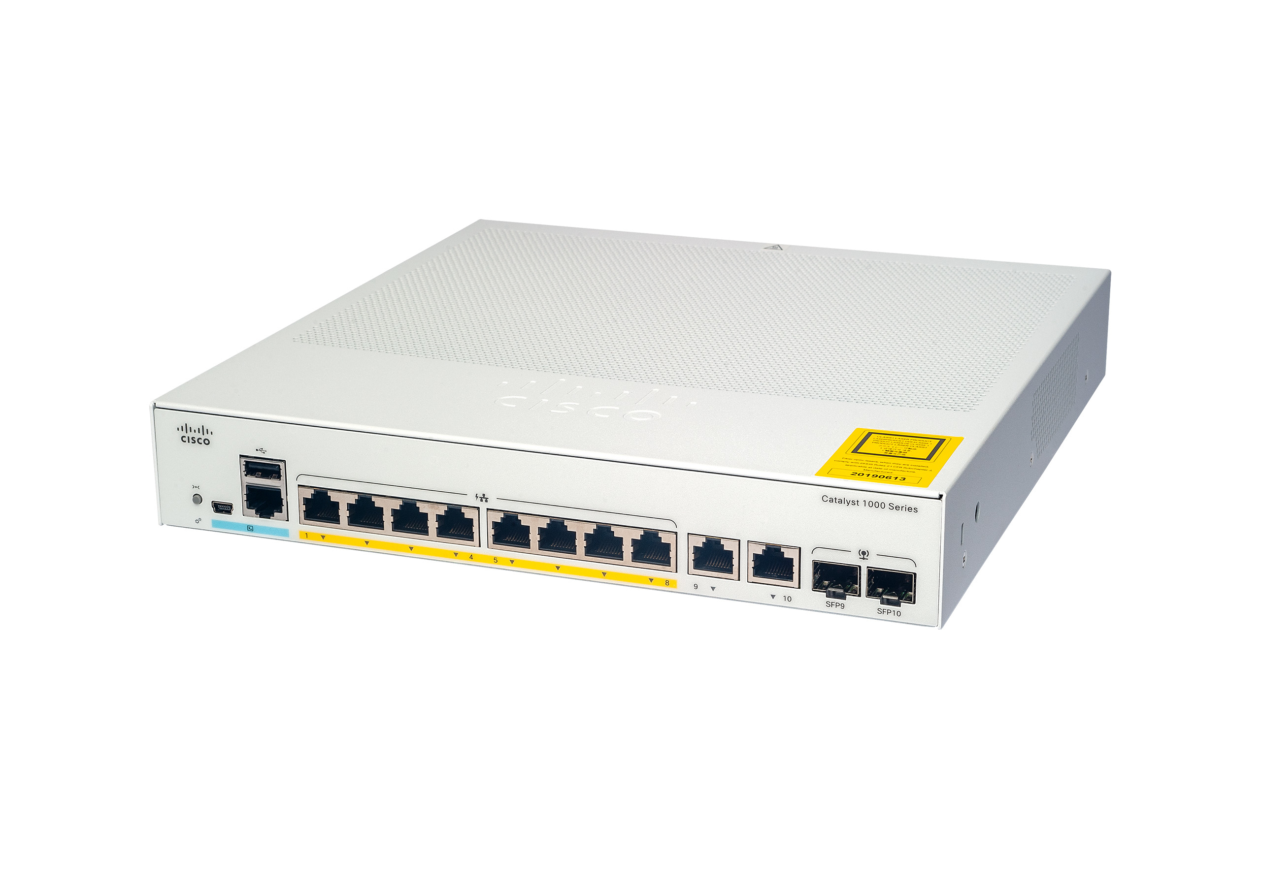 Cisco Catalyst C1000-8P-E-2G-L, Managed, L2, Gigabit Ethernet (10/100/1000), Vollduplex, Power over Ethernet (PoE)