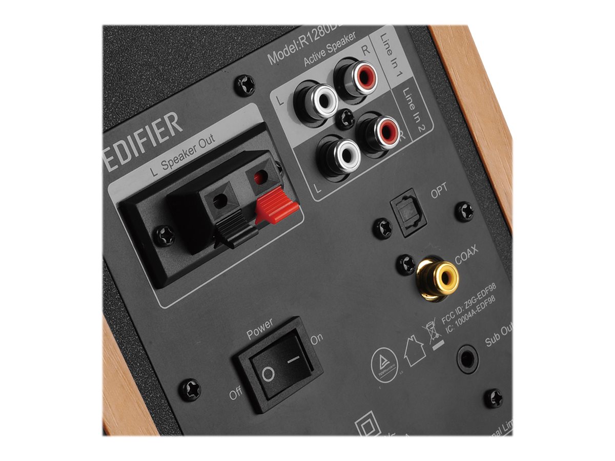Edifier R1280DBs - Lautsprecher - kabellos - Bluetooth - Braun, Ansicht 4