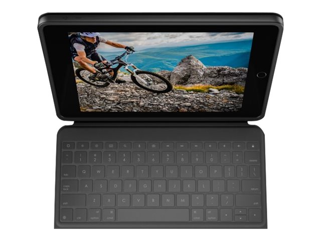 Logitech Rugged Folio - Tastatur und Foliohülle - Apple Smart connector - QWERTY - Italienisch - für Apple 10.2-inch iPad (7. Generation 8. Generation 9. Generation)