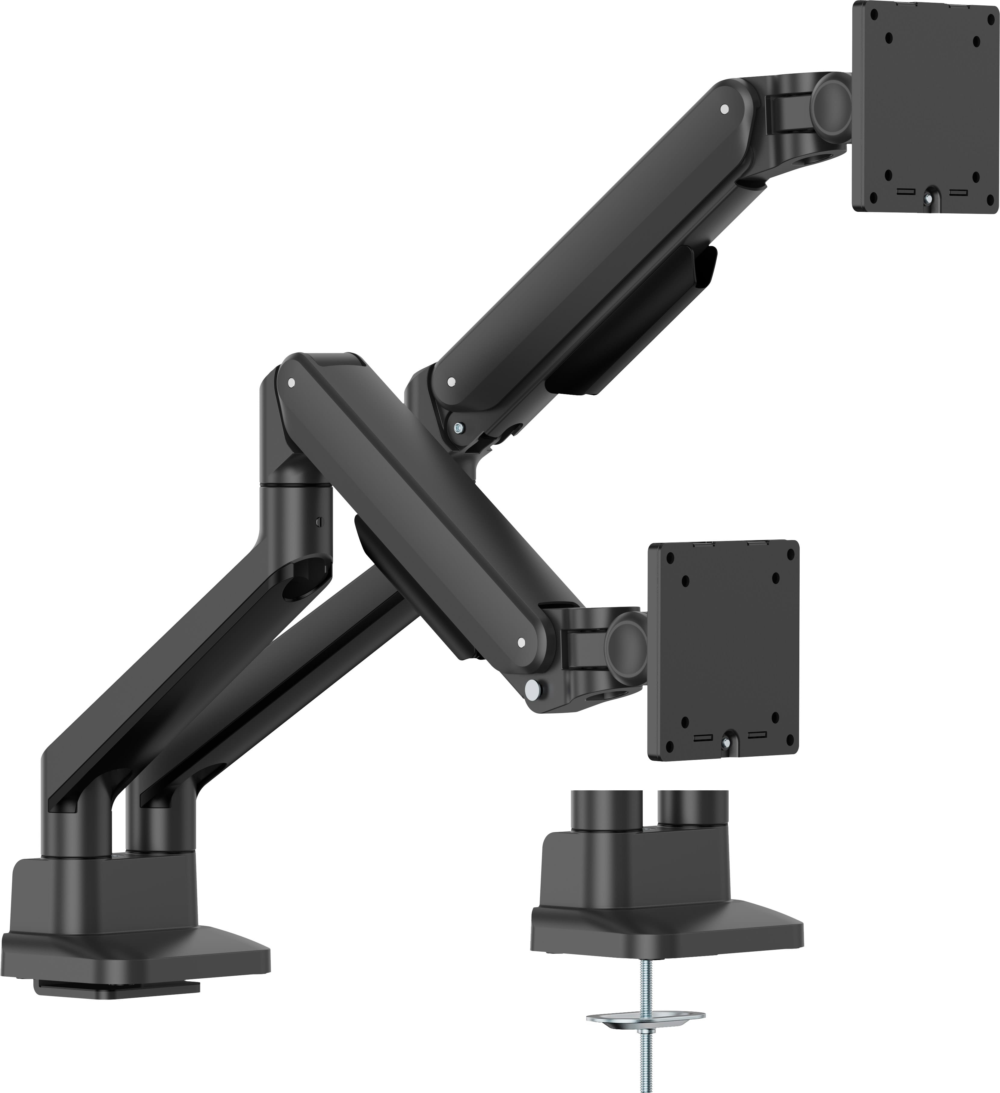 Iiyama Stylish flexible deskmount for dual monitor with mechanical spring monitors up, Ansicht 3