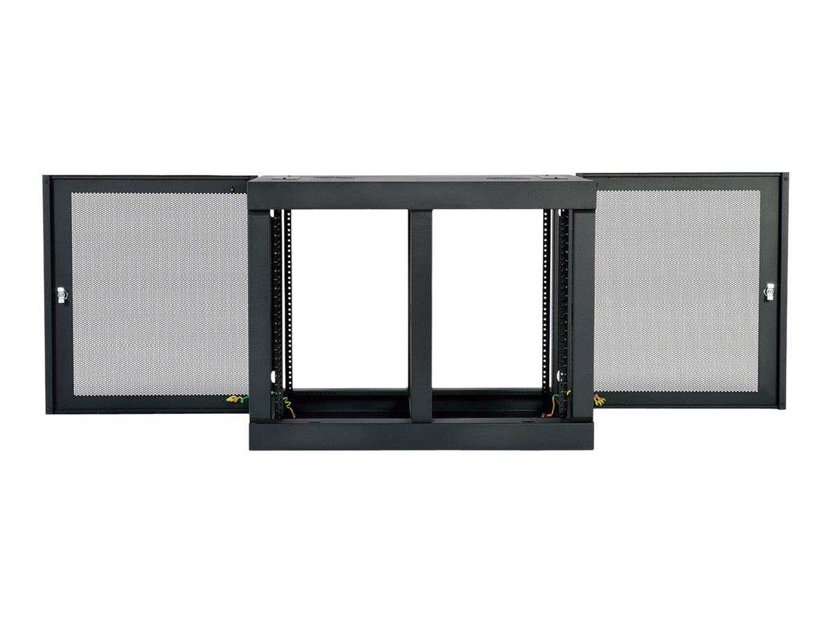 Tripp Eaton Tripp Lite Series 12U Wall Mount Rack Enclosure Server Cabinet Side Mount Wallmount - Schrank Netzwerkschrank - geeignet für Wandmontage - Schwarz - 12U - 48.3 cm (19)