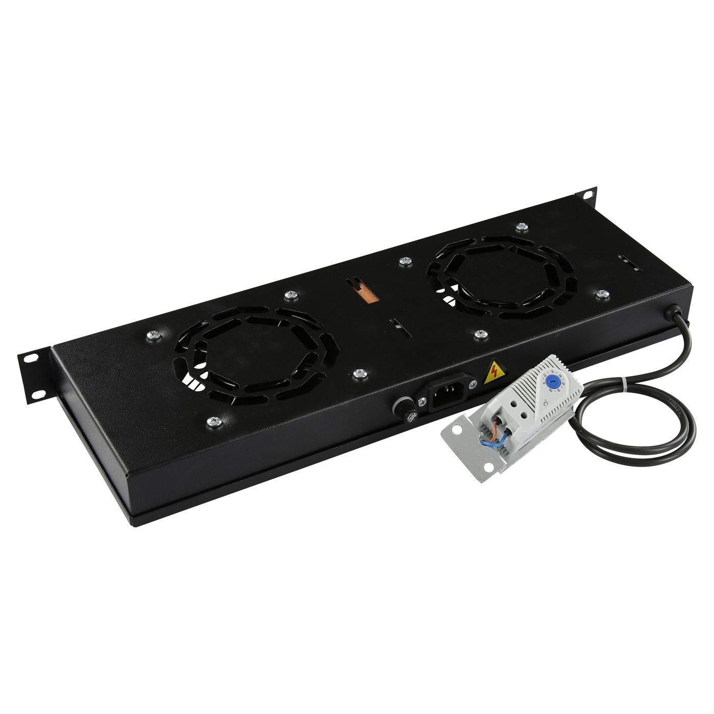 Lanview RAF310BL - Schwarz - Stahl - 2 Lüfter - 280 m³/h - 1U - 19, Ansicht 3