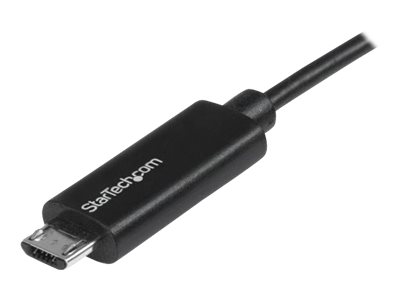 StarTech.com StarTech 1m Micro USB Kabel mit LED Ladeanzeige - St/St - USB auf Micro USB Kabel - USB-Kabel - Micro-USB Typ B (M)