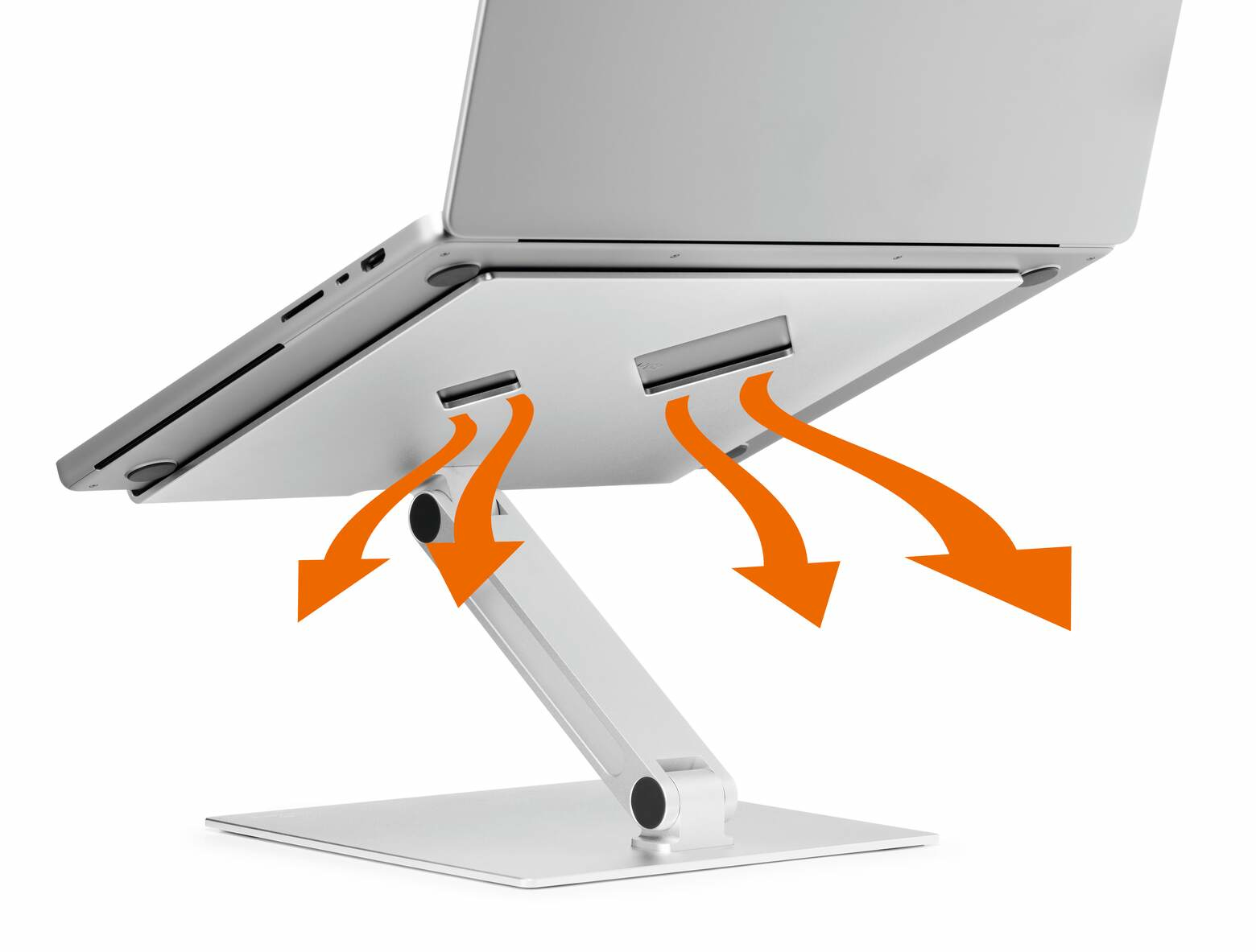 Durable RISE - Aufstellung - faltbar - für Notebook / Tablet - Aluminium - Silber (10-17), Ansicht 4