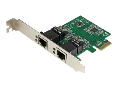 StarTech.com Dual Port Gigabit PCI Express Server Network Adapter Card - 1 Gbps PCIe NIC - Dual Port Server Adapter - 2 Port Ethernet Card (ST1000SPEXD4) - Netzwerkadapter - PCIe Low-Profile