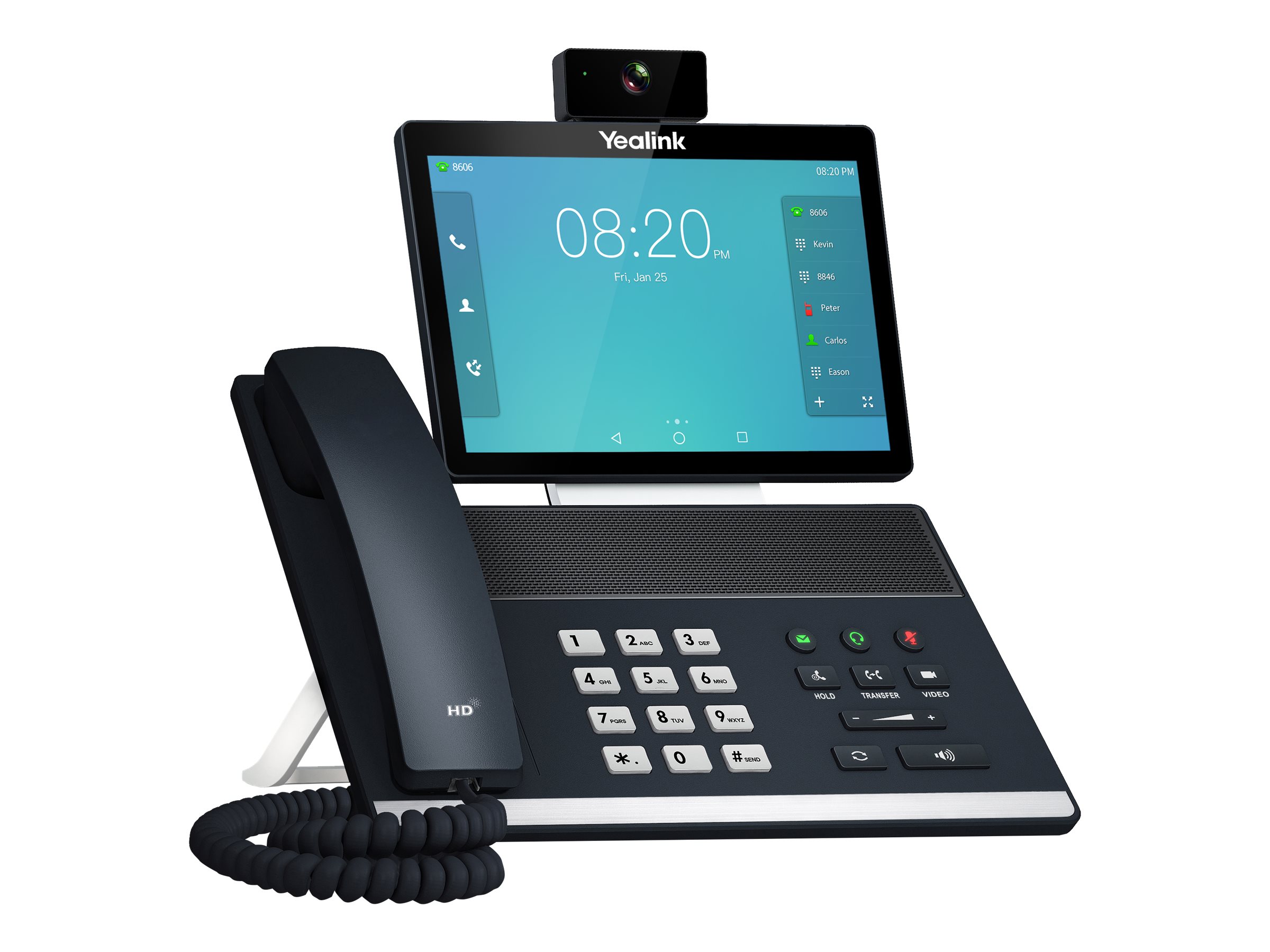 Yealink VP59 - Teams Edition - IP-Videotelefon - mit Digitalkamera, Bluetooth-Schnittstelle mit Rufnummernanzeige - IEEE 802.11a/b/g/n/ac (Wi-Fi)