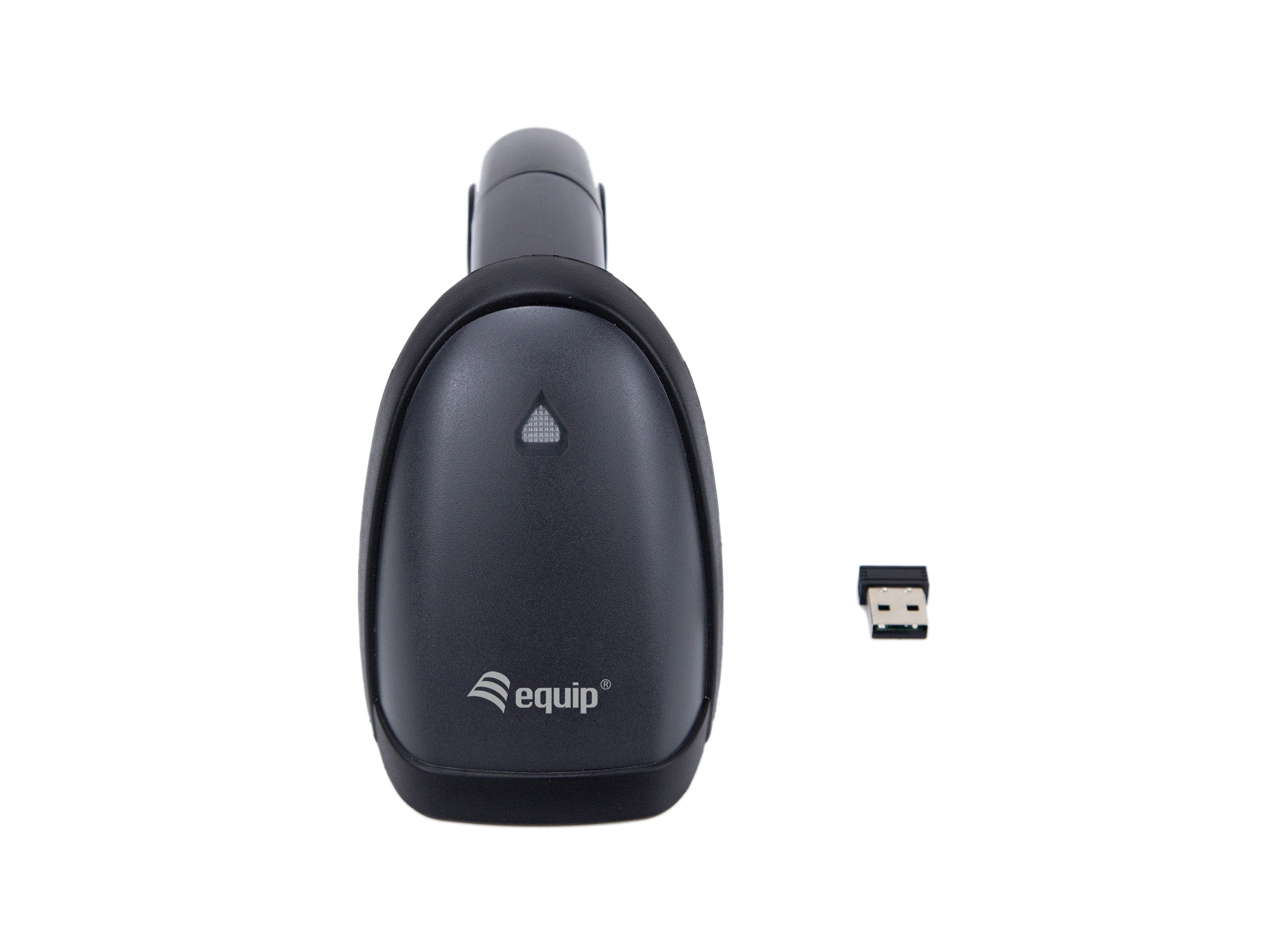 Equip Barcode Handscanner 2D Laser mit Halterung 2.4GHz sw - Handscanner, Ansicht 3