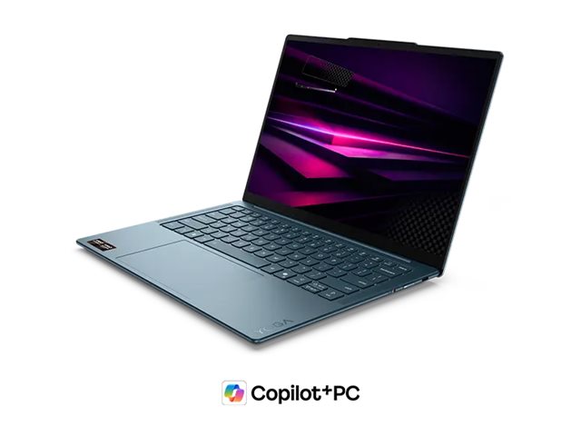 Lenovo Yoga Slim 7 14AGP11 83QS - AMD Ryzen AI 5 430 / 2 GHz - Win 11 Home - Radeon 840M - 16 GB RAM - 512 GB SSD NVMe - 35.6 cm (14")