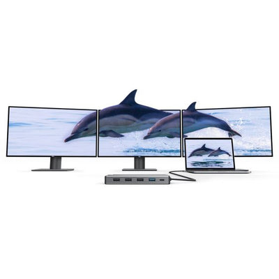 Alogic DV3 - Mini-Dock - USB-C - 2 x HDMI, VGA, Ansicht 2