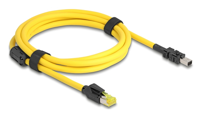 Delock Kabel RJ45 Stecker Cat.6 zu Mini I/O D-Form Typ 2 - Kabel - Netzwerk - 2 m, Ansicht 3