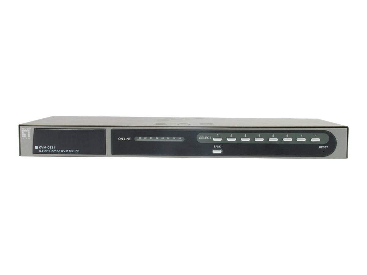 LevelOne KVM-0831 Combo KVM Switch USB