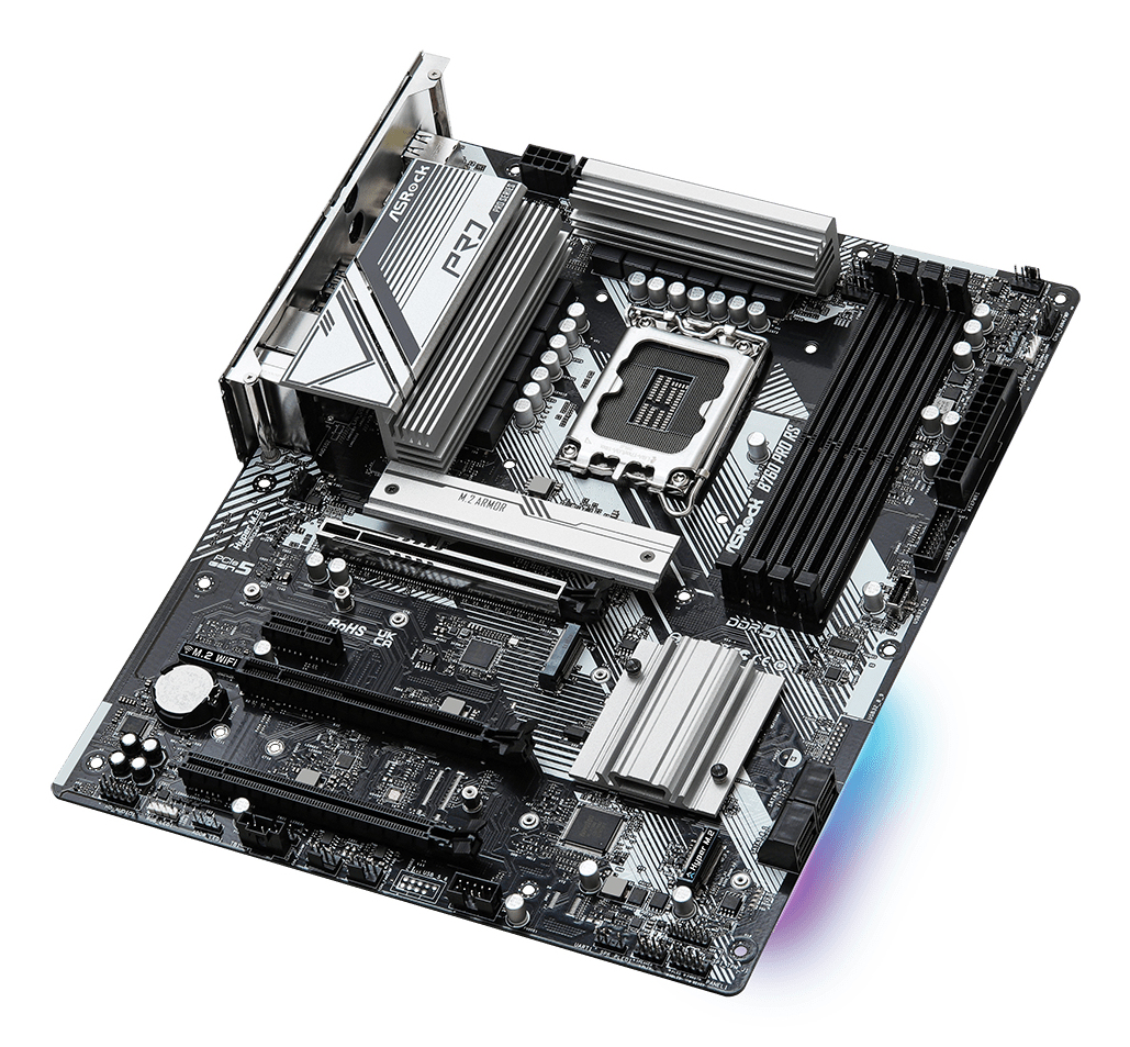 ASRock B760 PRO RS - Motherboard - ATX - LGA1700-Sockel - B760 Chipsatz, Ansicht 2