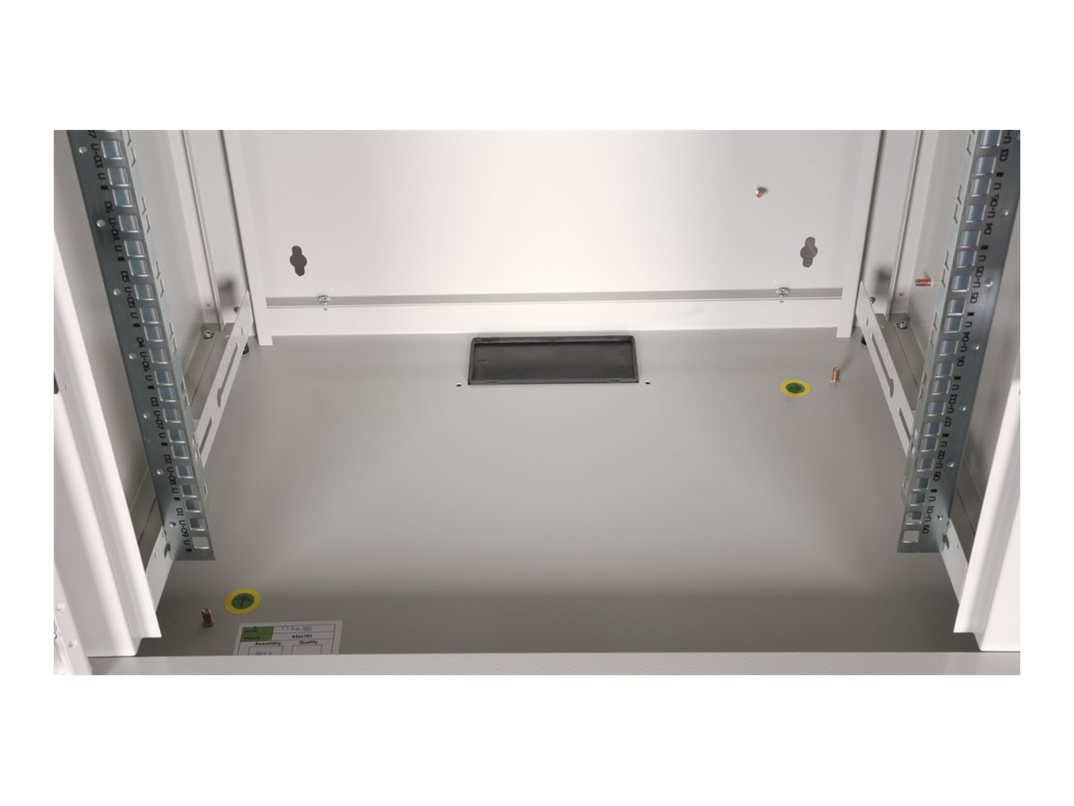 ROLINE 19 Zoll Wandgehäuse Pro 9 HE 450x600 BxT grau - Wandgehäuse, Ansicht 4