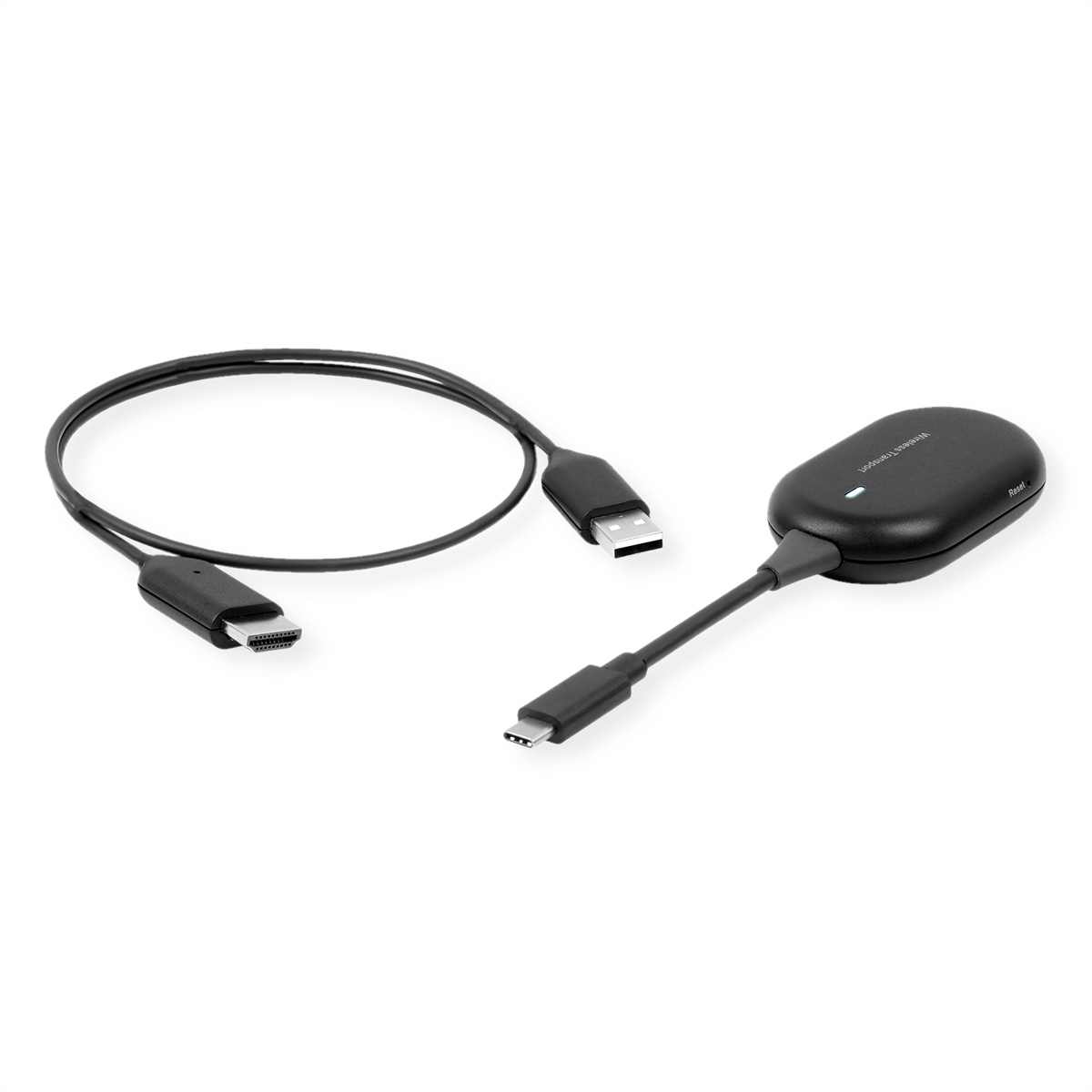 ROLINE Drahtloser P2P-Anzeige-Dongle Tx+Rx HDMI 1080p - Kabel-/Adapterset - Digital/Daten