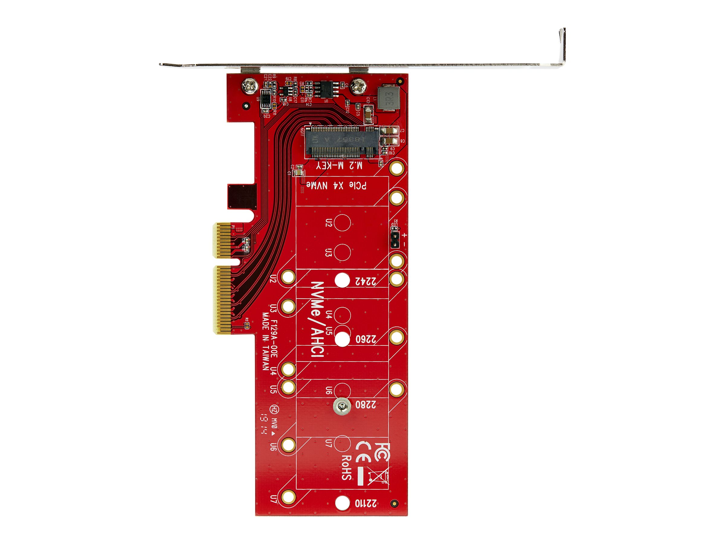 StarTech.com M2 PCIe SSD Adapter - x4 PCIe 3.0 NVMe  AHCI  NGFF  M-Key - Low Profile and Full Profile - SSD PCIe M.2 Adapter (PEX4M2E1)