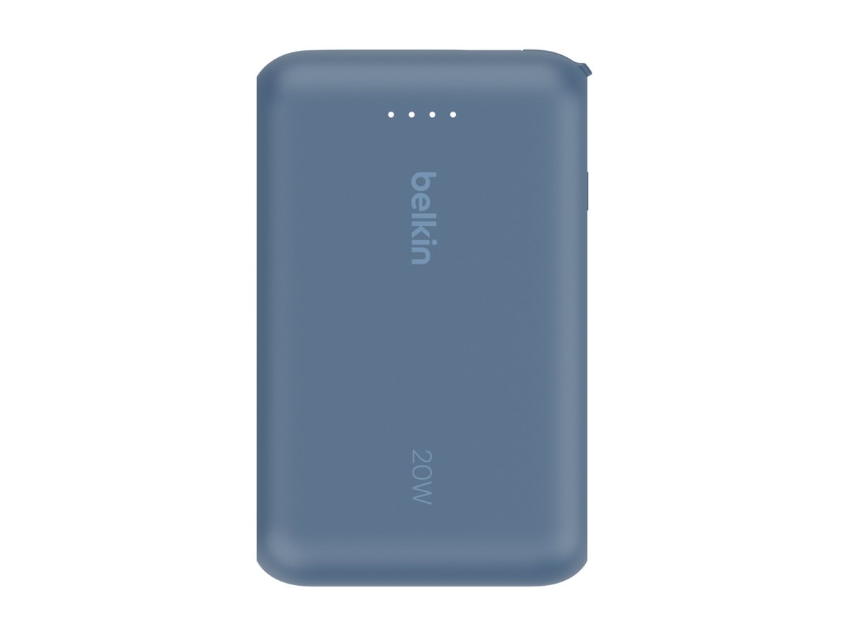 Belkin 10k PD20w Integrated USB-C Cable Power Bank Blue, Ansicht 3