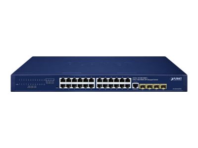 Planet GS-4210-24T4S - Switch - L4 - managed, Ansicht 2