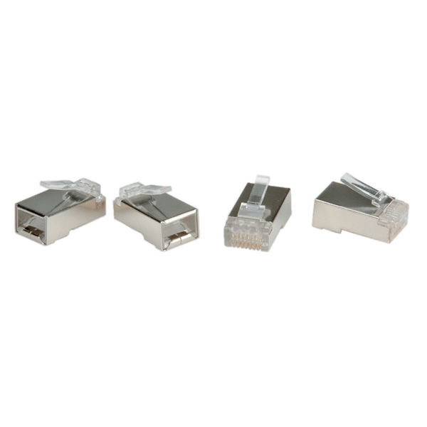 ROLINE Anschluss - CAT 6e - STP - durchsichtig (Packung mit 10), Ansicht 3