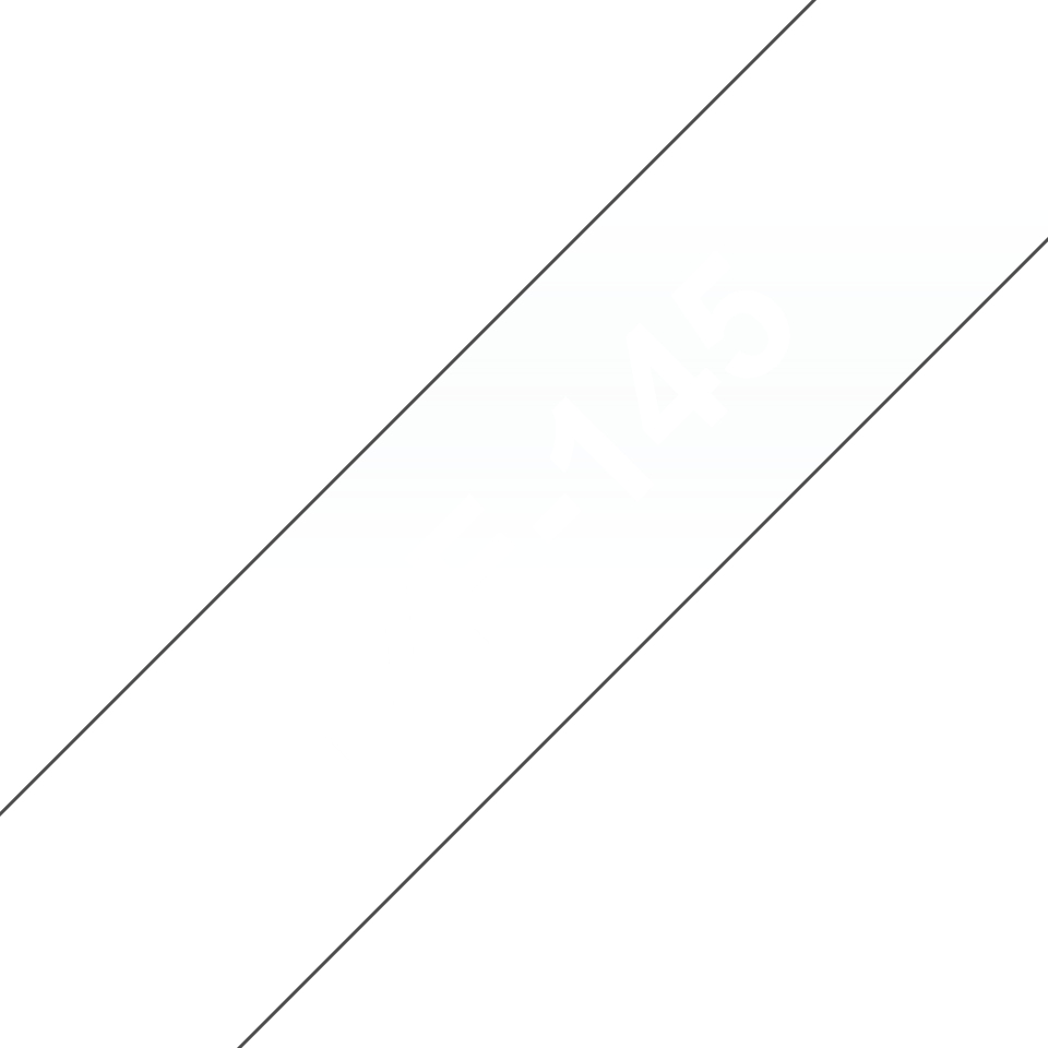 Brother TZe-145 - Standard-Klebstoff - weiß auf durchsichtig - Rolle (1,8 cm x 8 m), Ansicht 2