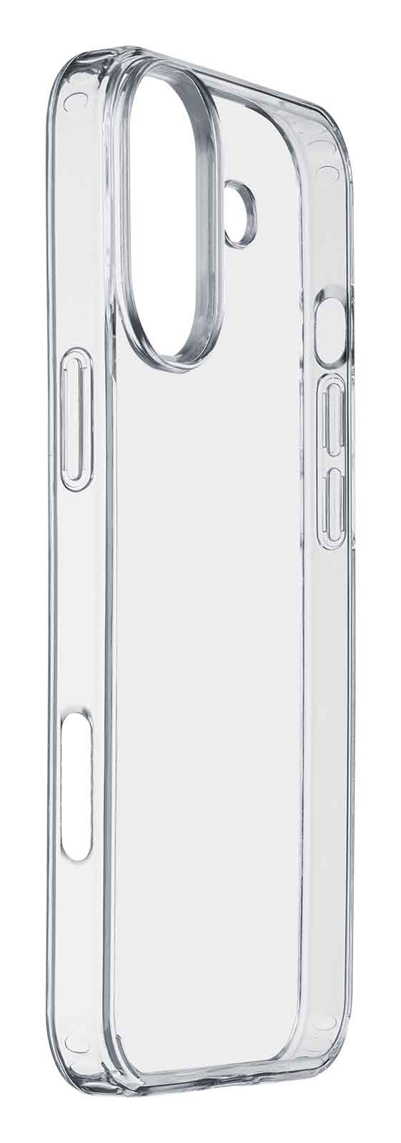 Cellularline Clear Strong - iPhone 16 Plus Starre Schutzhülle mit Gummirändern, Ansicht 3