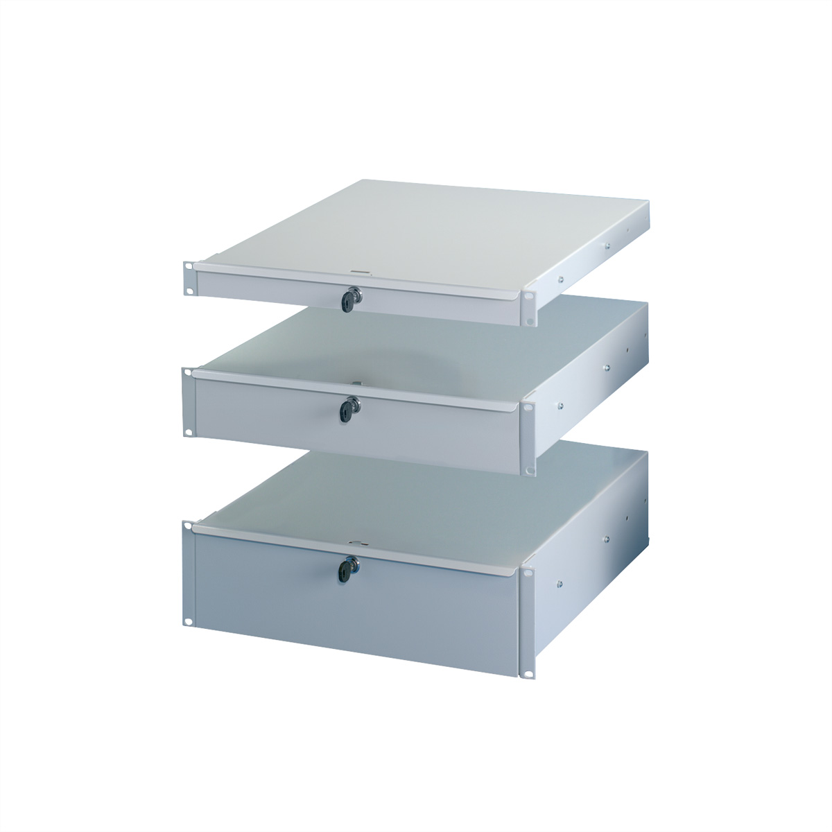 SCHROFF Rack Storage Drawer - RAL 7035 - 1U - 48.3 cm (19), Ansicht 2