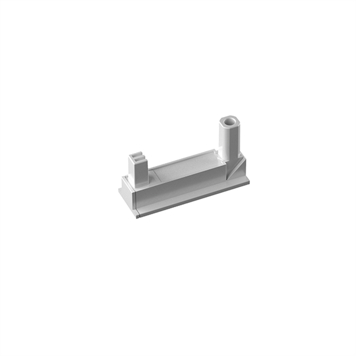 Bachmann Stromleisten-Befestigungsschelle - weiß, RAL 9010 (Packung mit 2), Ansicht 2