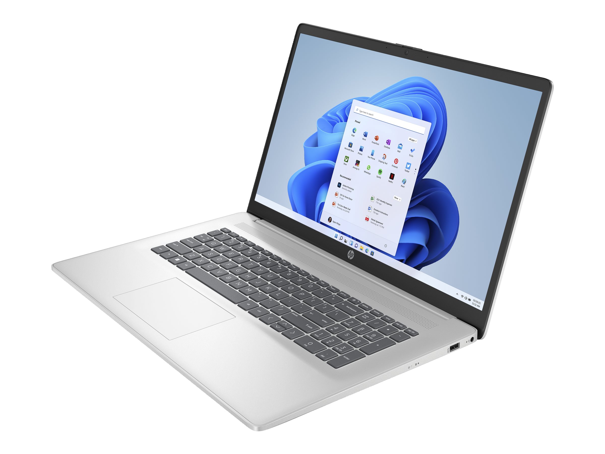 HP Laptop 17-cn3432ng - Intel Core i3 N305 / 1.8 GHz - Win 11 Home - UHD Graphics - 8 GB RAM - 512 GB SSD NVMe - 43.9 cm
