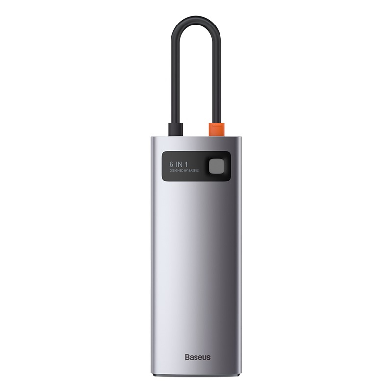 Baseus Metal Gleam - USB 3.2 Gen 1 (3.1 Gen 1) Type-C - 100 W - 10,100,1000 Mbit/s - Grau - 4K Ultra HD - 30 Hz, Ansicht 2