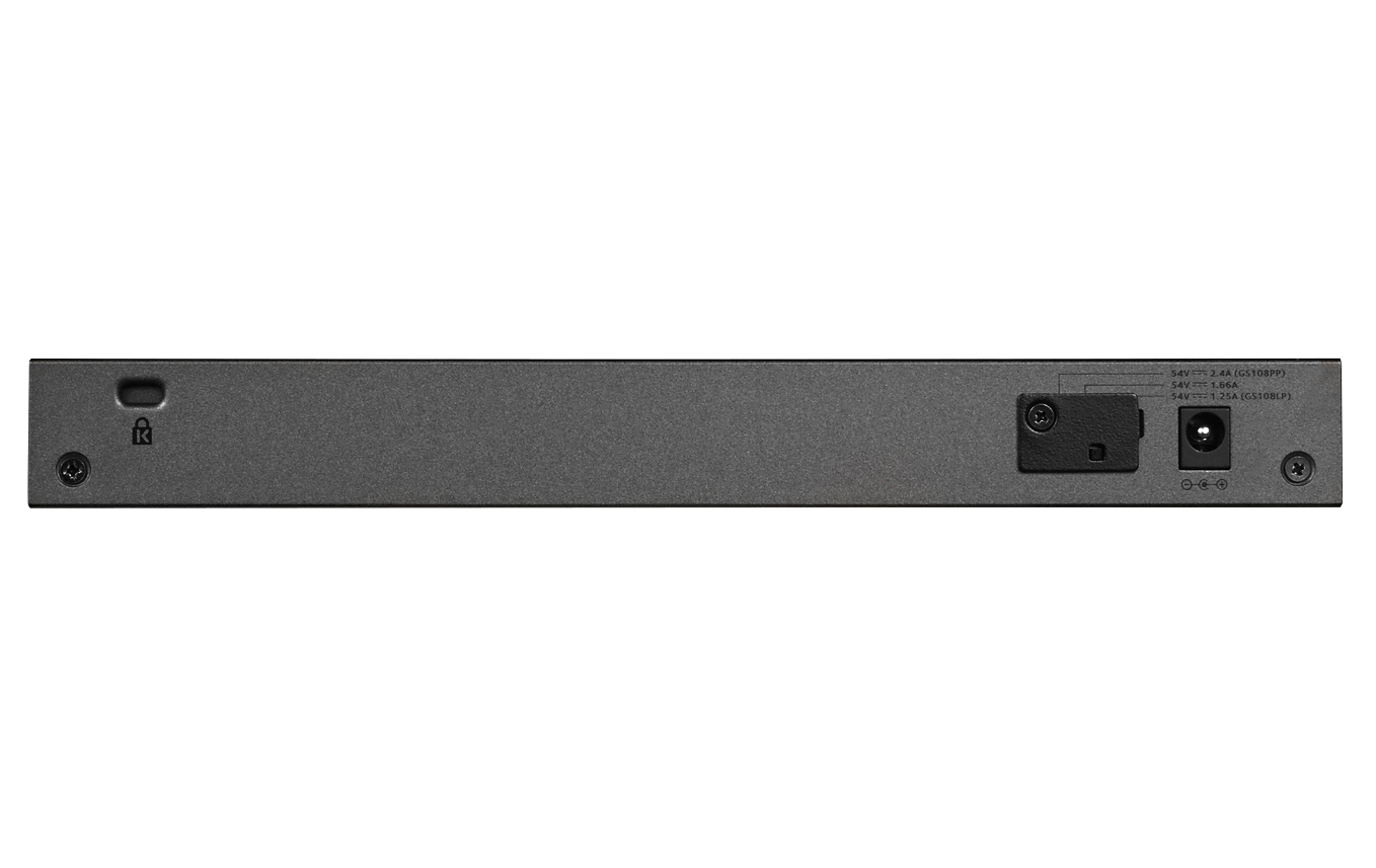 Netgear GS108LP - Switch - 8 x 10/100/1000 (PoE+), Ansicht 4