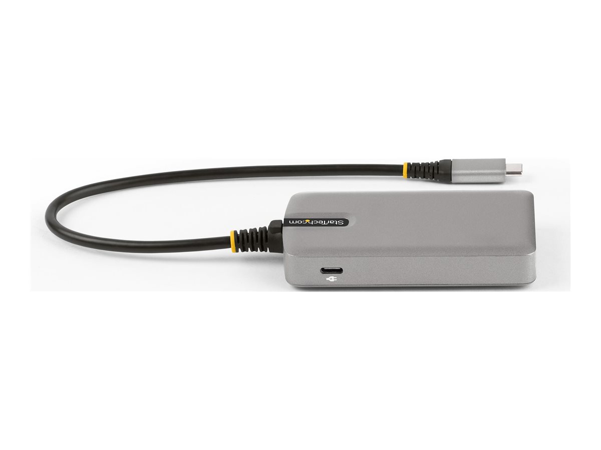 StarTech.com 4-Port USB-C Hub with USB-C DP Alt Mode Video Output 4K 60Hz, 3x USB-A, 1x USB-C, 100W Power Delivery Pass, Ansicht 5