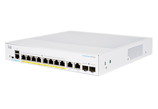 Cisco CBS350-8FP-E-2G-EU, Managed, L2/L3, Gigabit Ethernet (10/100/1000), Rack-Einbau