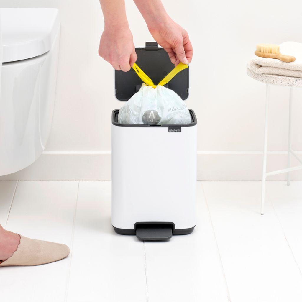 Brabantia BO Treteimer 4 Liter White, Ansicht 2