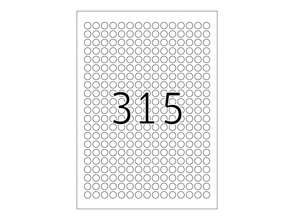 HERMA Special - Papier - matt - selbstklebend, entfernbarer Klebstoff - weiß - 10 mm rund 7875 Etiketten, Ansicht 3