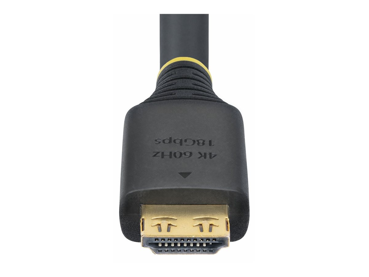 StarTech.com High Speed - HDMI-Kabel - HDMI männlich zu HDMI männlich - 7 m - abgeschirmt - Schwarz - halogenfrei, passiv, 4K60Hz-Unterstützung, 1440p (UWQHD)