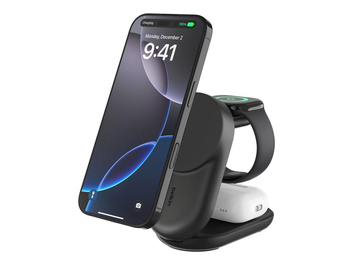 Belkin UltraCharge - Kabelloses Ladegerät - 3-in-1