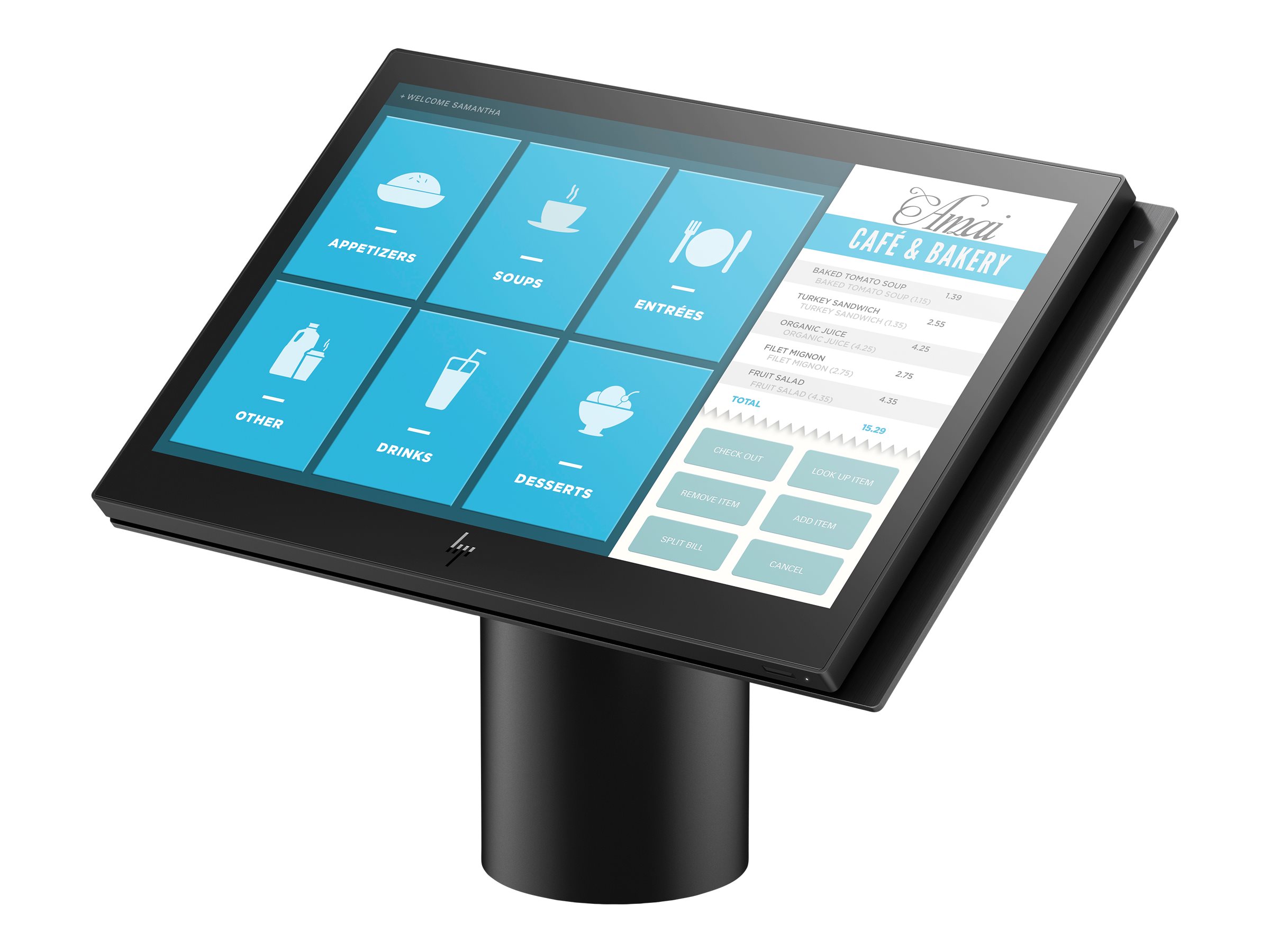 HP Engage One 141 - All-in-One (Komplettlösung) - 1 x Celeron 3965U  2.2 GHz - RAM 4 GB - SSD 128 GB - HD Graphics 610 - 1GbE - Win 10 IoT Enterprise 2016 LTSB Value 64-bit - Monitor: LED 35.56 cm (14)