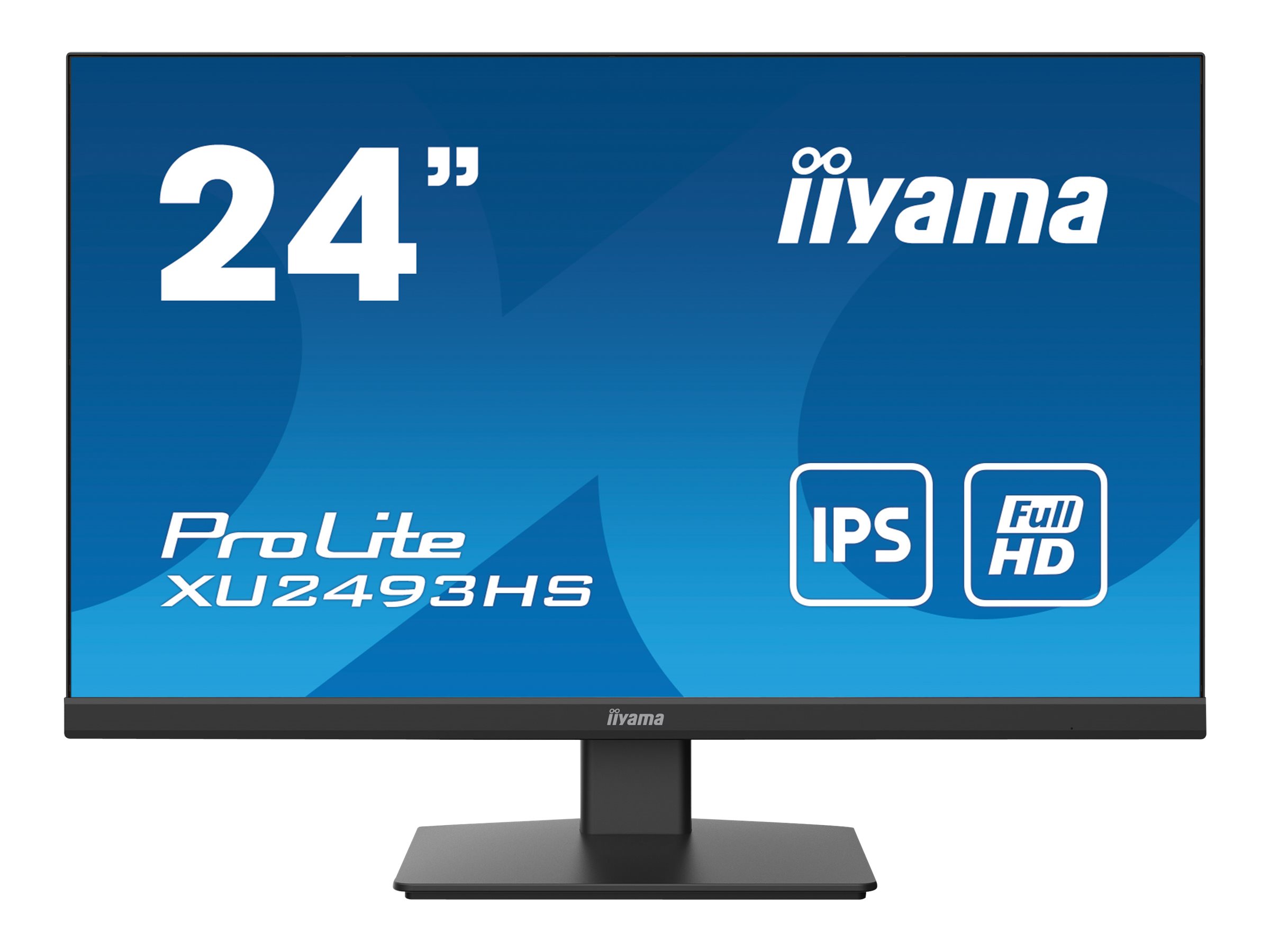 iiyama ProLite XU2493HS-B4 - LED-Monitor - 60.5 cm (23.8") - 1920 x 1080 Full HD (1080p) @ 75 Hz - IPS - 250 cd/m²